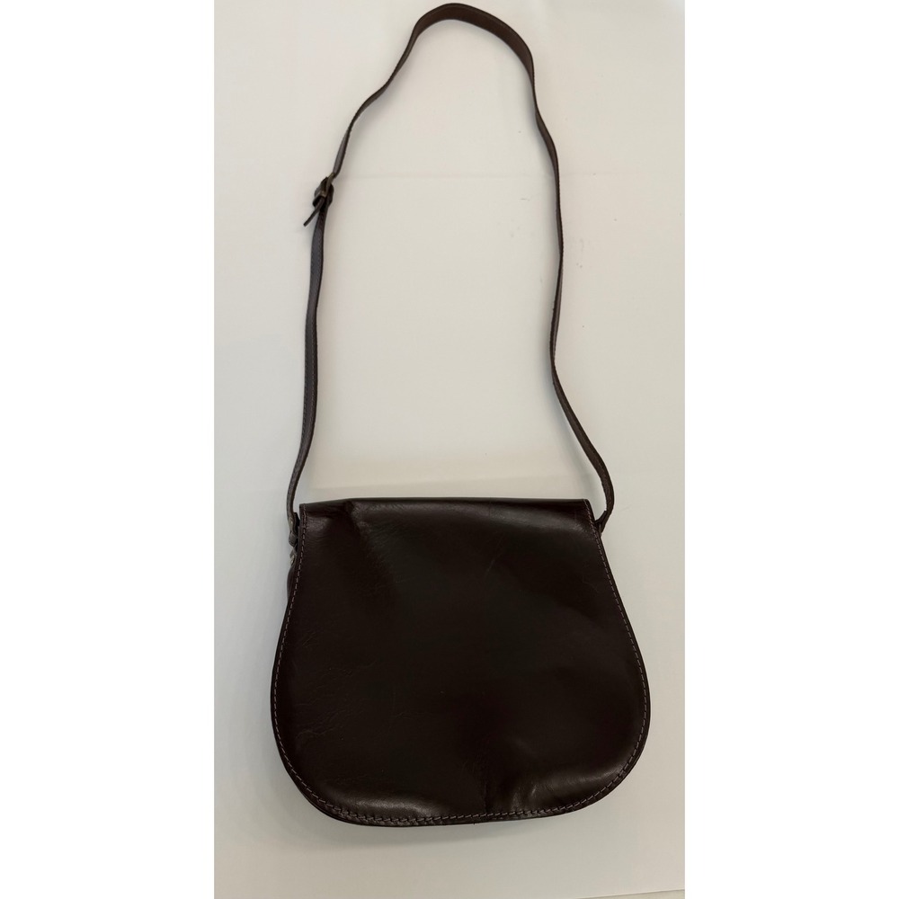 Edo Collection Hand Made Shoulder Bag Leather Brown Purse Excellent Condition - Picture 2 of 3